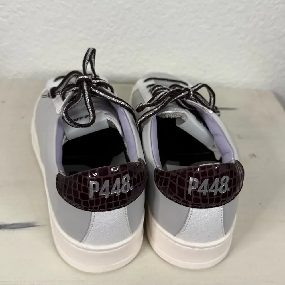 New P448 Jack Perforated Sneaker in pastel lilac Preppy Casual Luxury